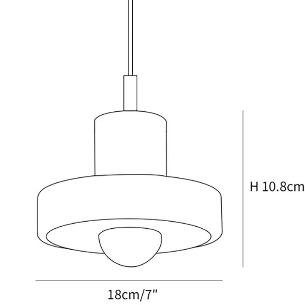 Stone pendant lamp