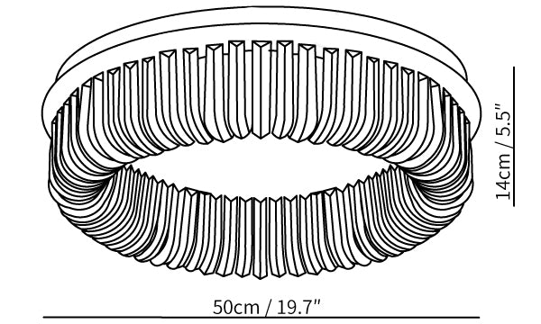Haruyo Kristallen Plafondlamp
